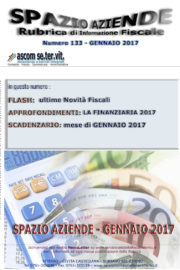 SPAZIO AZIENDE – n. 133 GENNAIO 2017 » LA FINANZIARIA 2017