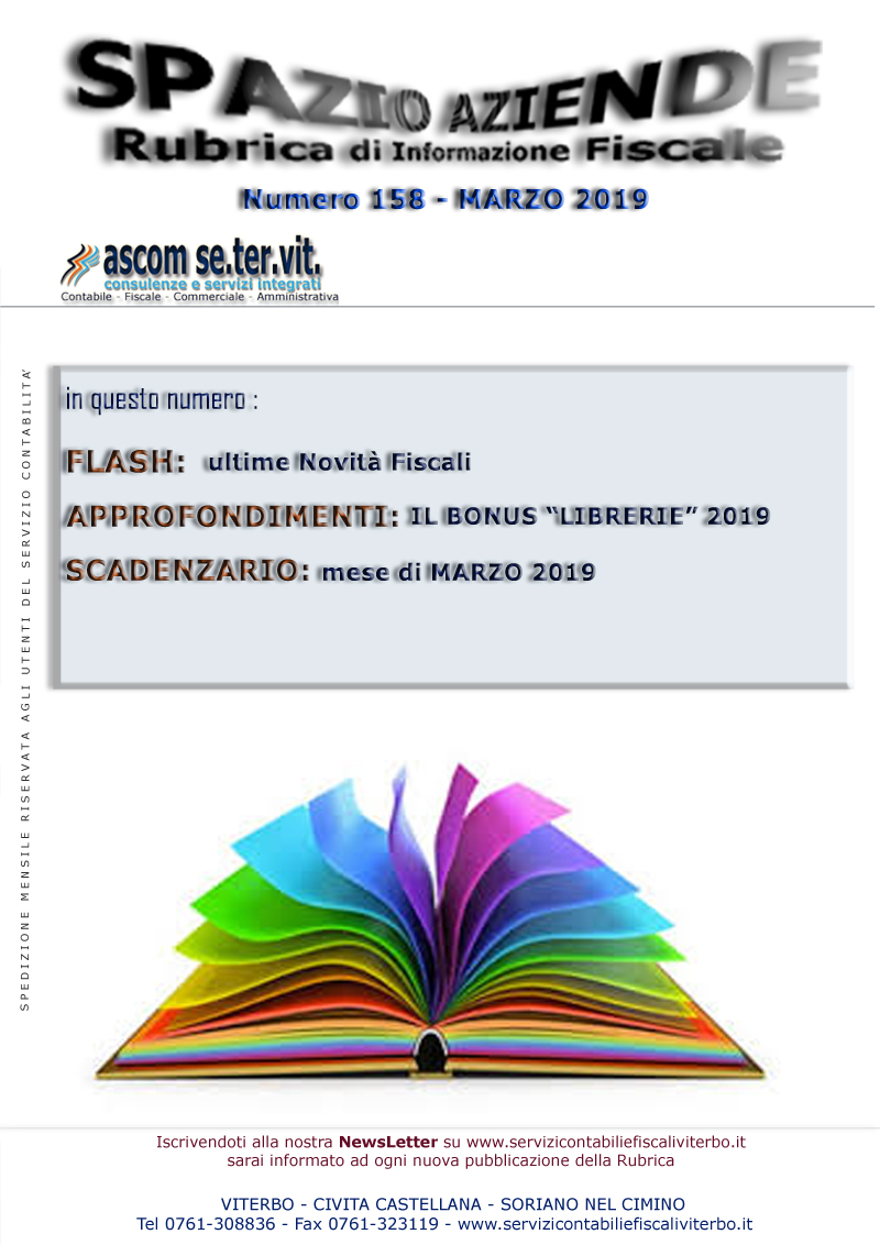 il bonus librerie 2019
